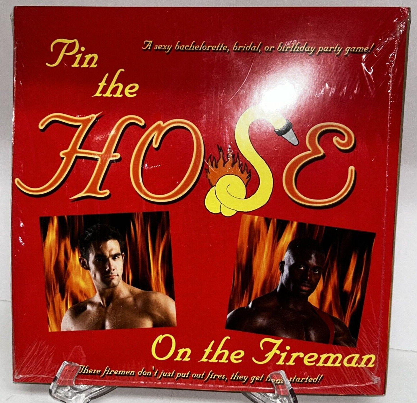 Pin The Hose On The Fireman Bachelorette Bridal Shower Party Game Unused 2001