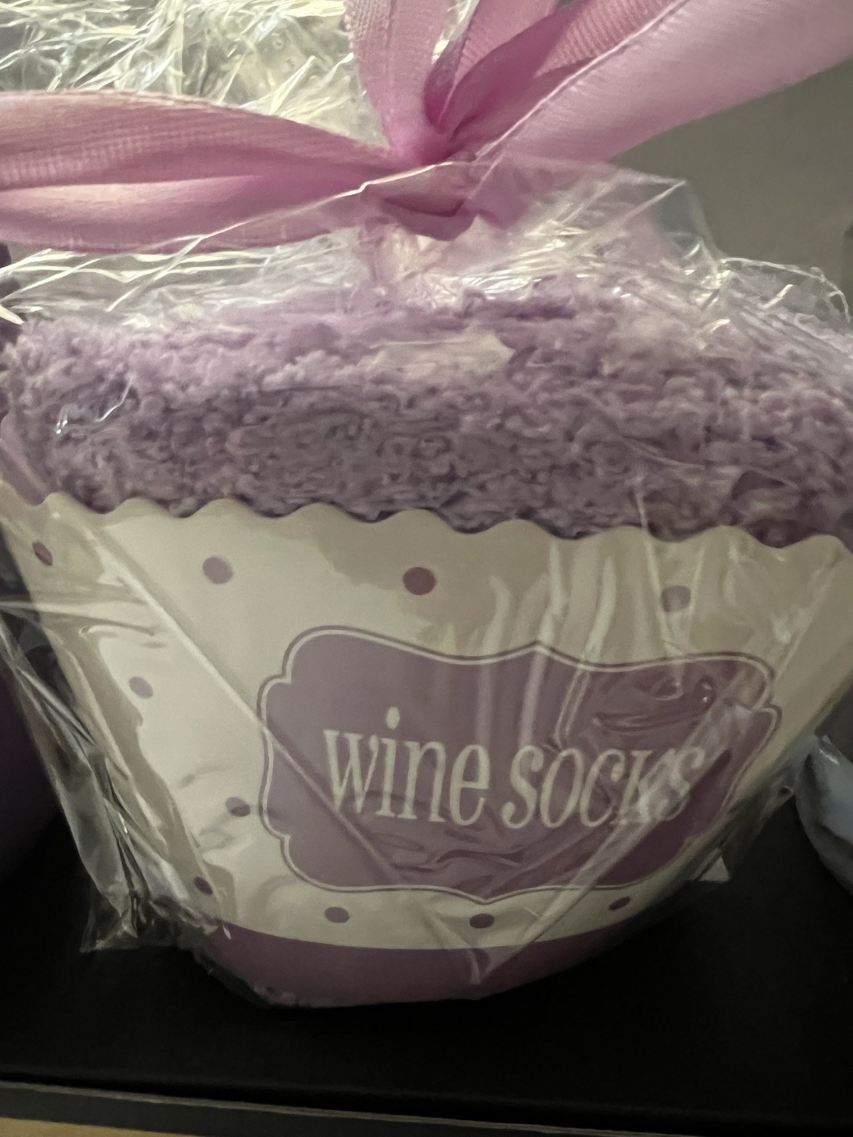NIB Not A Day Over Fabulous Bday Gift Set -Purple (Wine Cup & Socks with Candle)