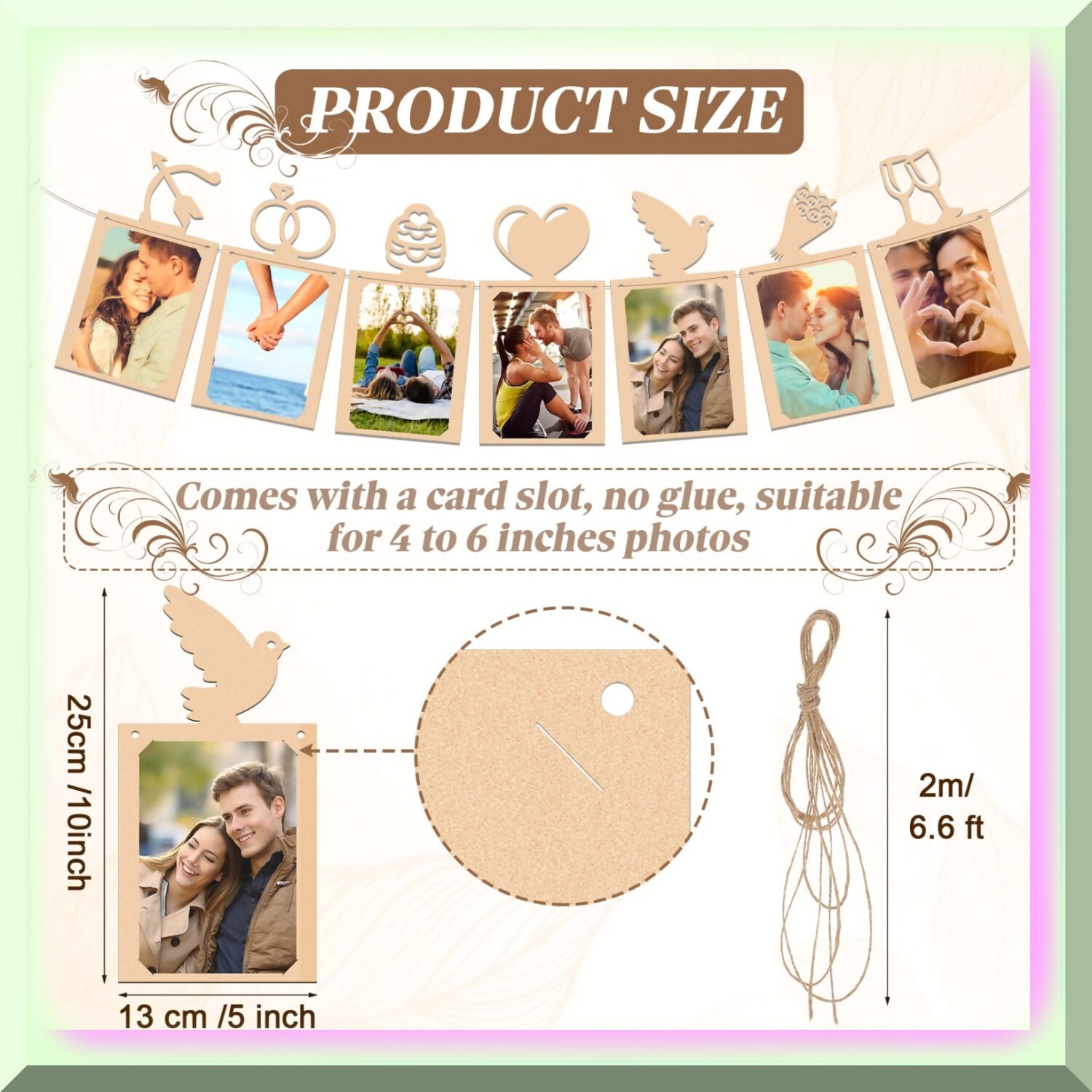 Wedding Engagement Banner and Photo Decor Set