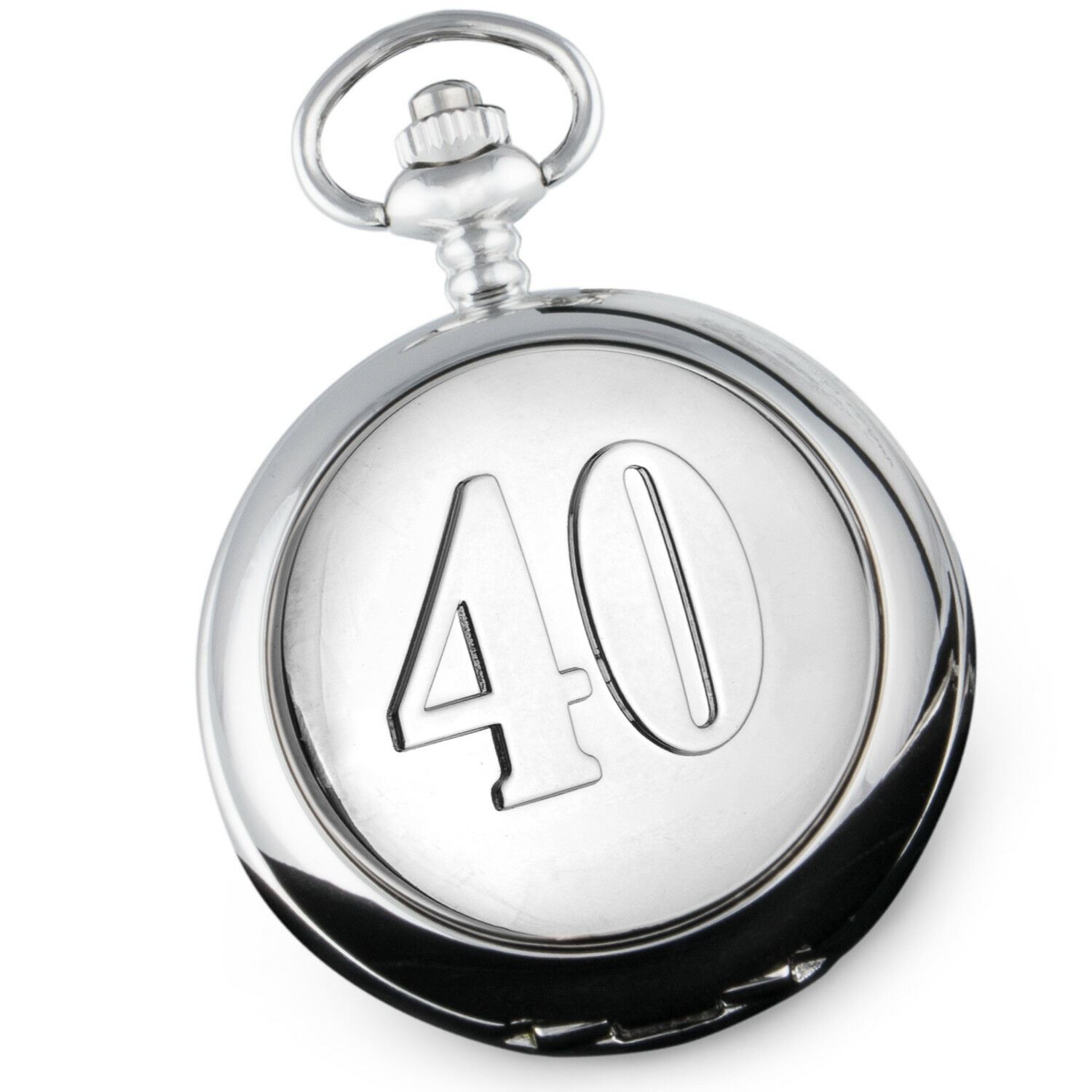 Mens 40th Ruby Wedding Anniversary Gift Engraved Pocket Watch 40 Years Gifts
