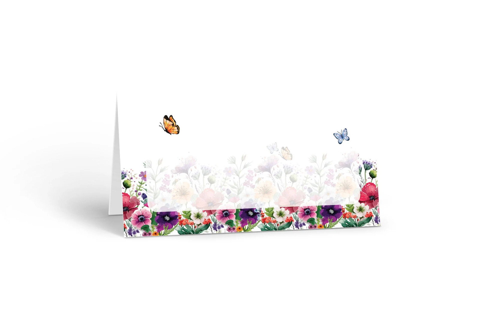 Butterfly Birthday Place Cards – Floral Table Seating Place Cards (Set of 25)