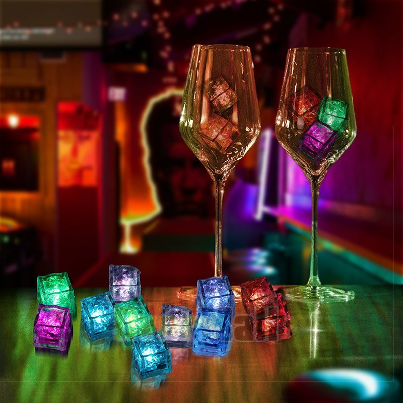 4-120x Light Up Ice Cube for Drinks Multi-Color LED Ice Cubes for Ice Cube Light