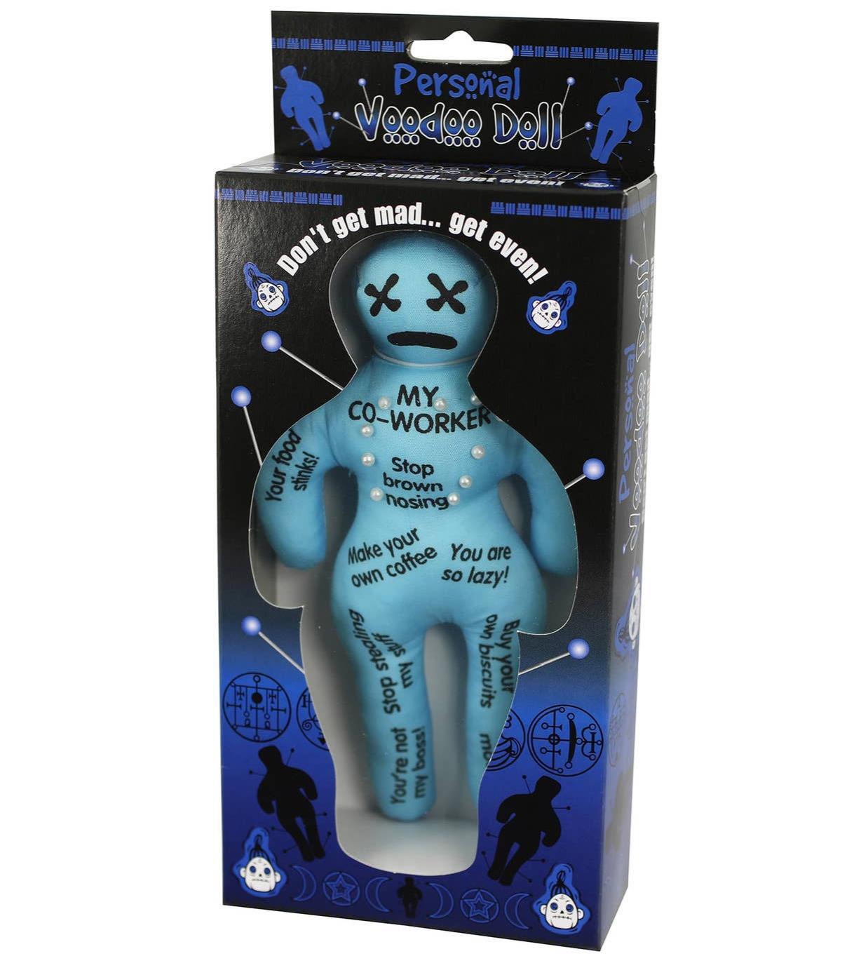 MY CO-WORKER Funny Voodoo Doll with Pins ~ Adult Gag Joke Office Gift 😈