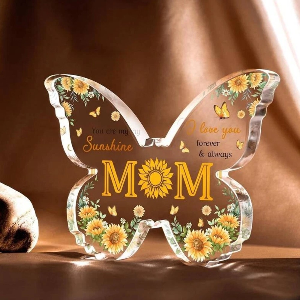 Butterfly Mum Acrylic Plaque Gift for Christmas