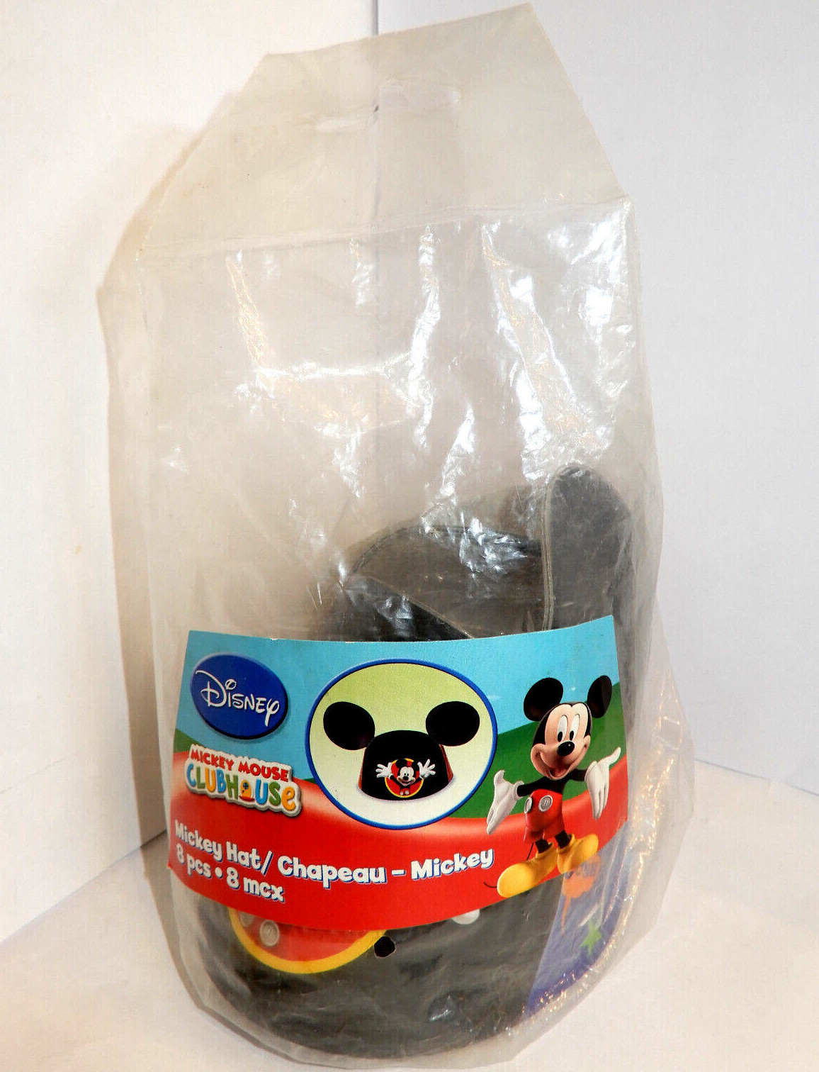 PARTY HATS Disney MICKEY MOUSE CLUBHOUSE 4 Count MICKEY EARS Kids BIRTHDAY DECOR