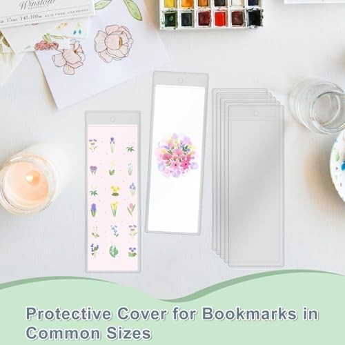 Blank Bookmarks Making Kit, 50 Pcs Paper Bookmark, 50 Colorful Tassels, 50 Pcs