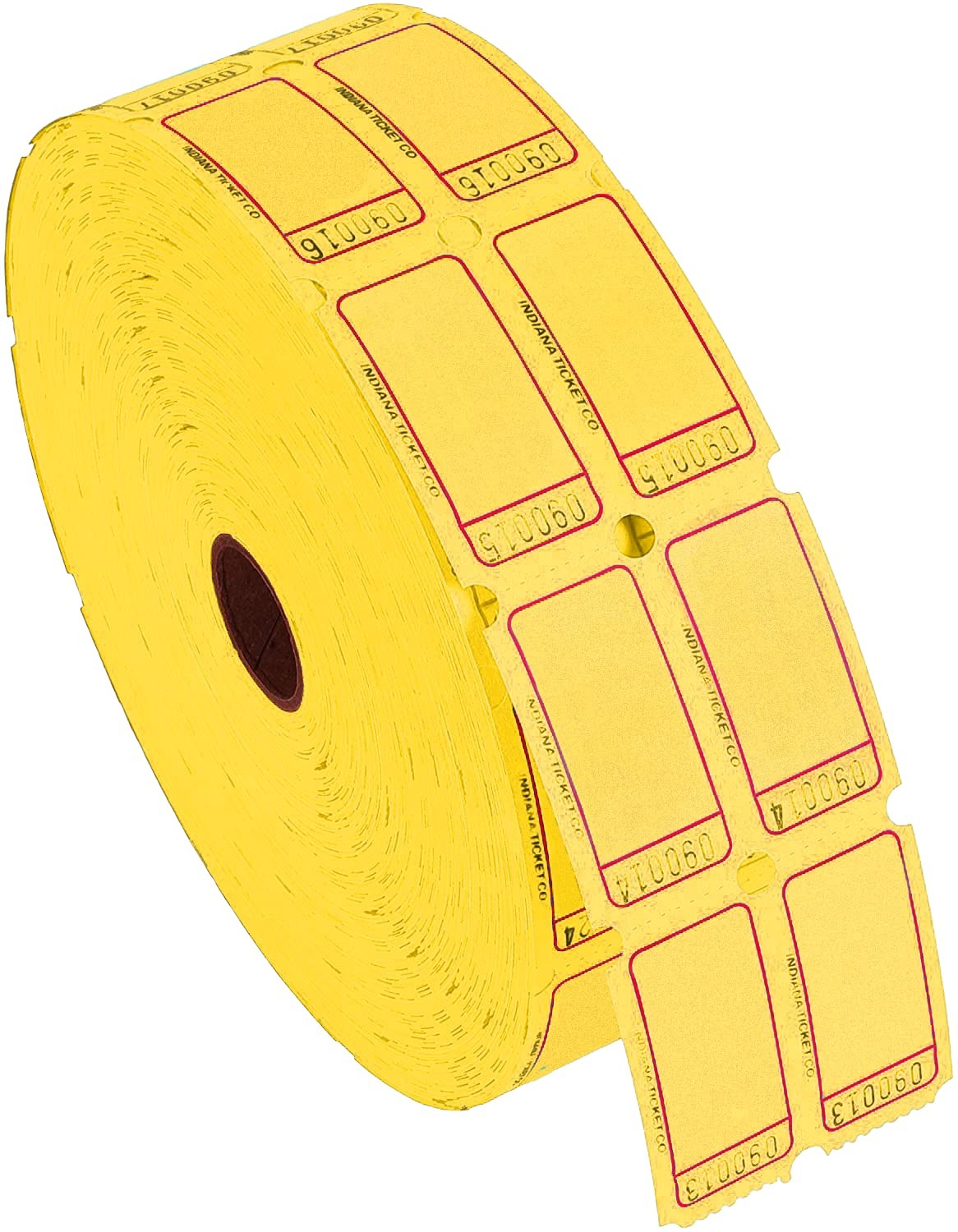 Raffle Blank Roll Tickets Full Set Assorted 8 Colors Double Rolls 8 PACK Box