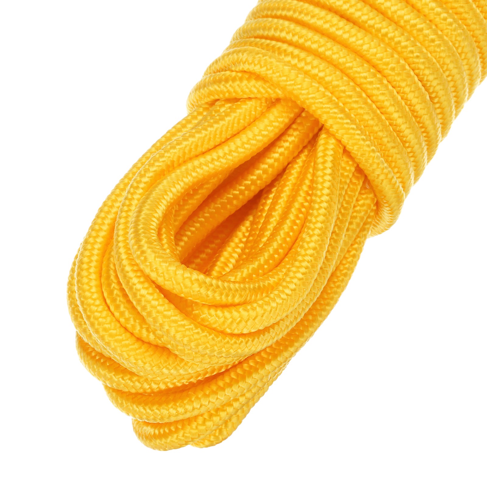 45M/147.7ft 7mm Yellow General Purpose Braided Polypropylene Rope