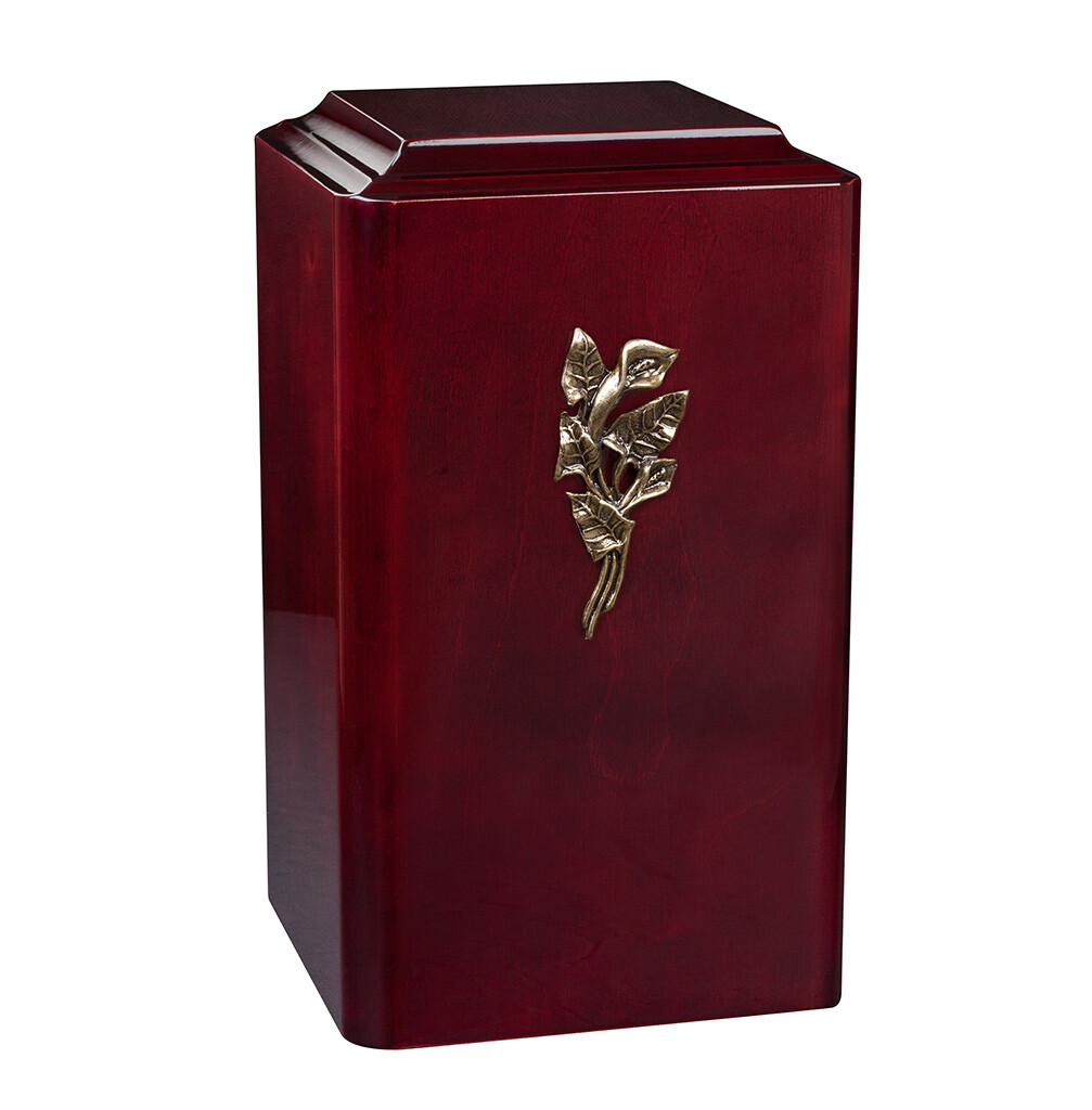 Italian Wooden Cremation Urn for Adult Unique Memorial Ashes Funeral Urn Casket