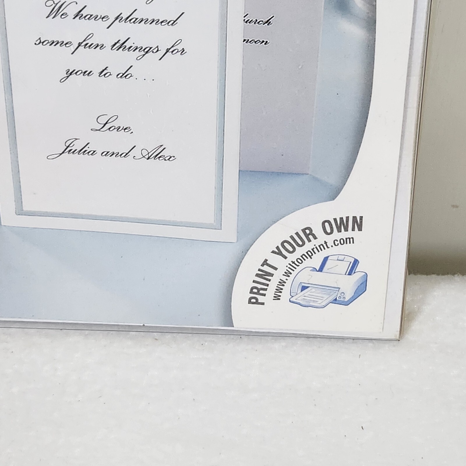 Wilton Trifold Programs Wedding/Anniversary Sweetheart Design Print Your Own NOS