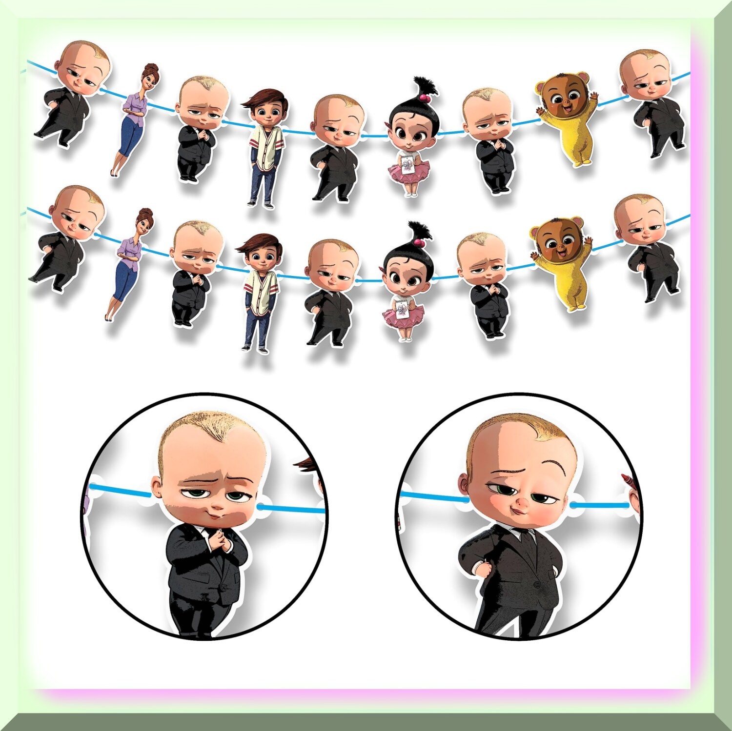 Starry Night Garland 12ft Flexible Decoration