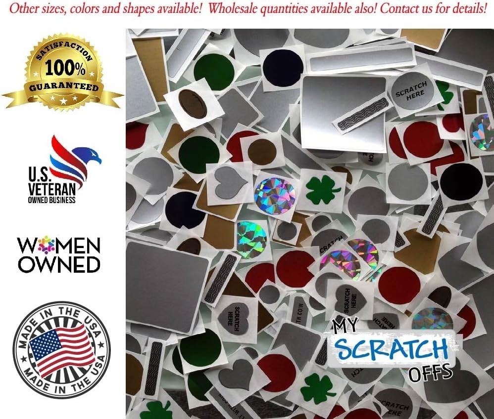 Gold Ticket Scratch Off Labels – 20 Pack Promotional Items