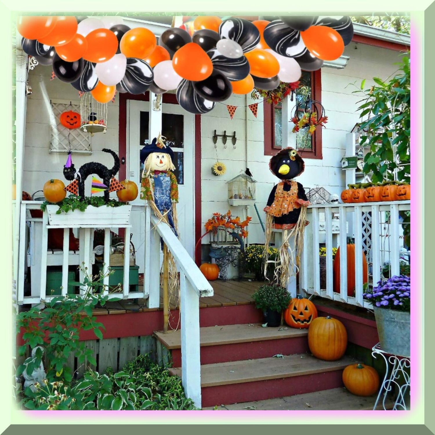 Spooky Balloon Garland Arch Kit with 113 Balloons