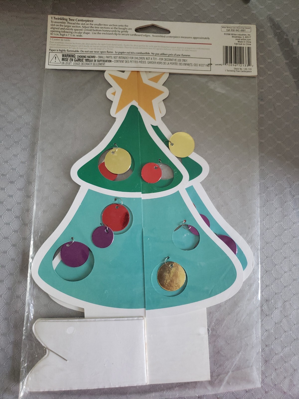 Wilton Christmas Twinkling Tree Centerpiece Table Deco