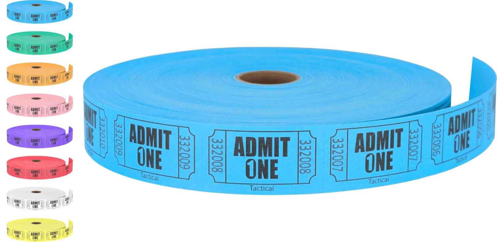 2000 Raffle Tickets, Admit One, Single Roll, Ticket for Events, Entry, Class …
