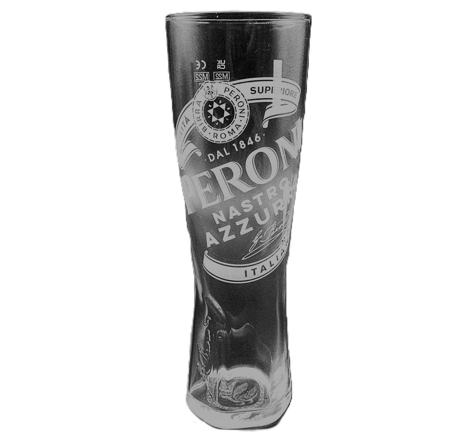 Personalised Christmas Gift Peroni Pint Glass with Your Name or Message Engraved