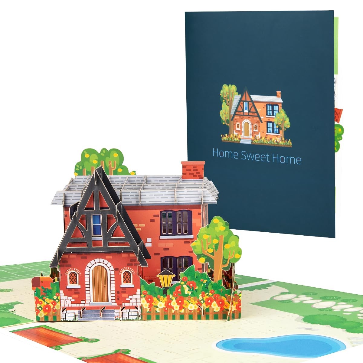 CNLITIHEKA New House Pop Up Card, 3D 8 x 6 inches, Housewarming Card