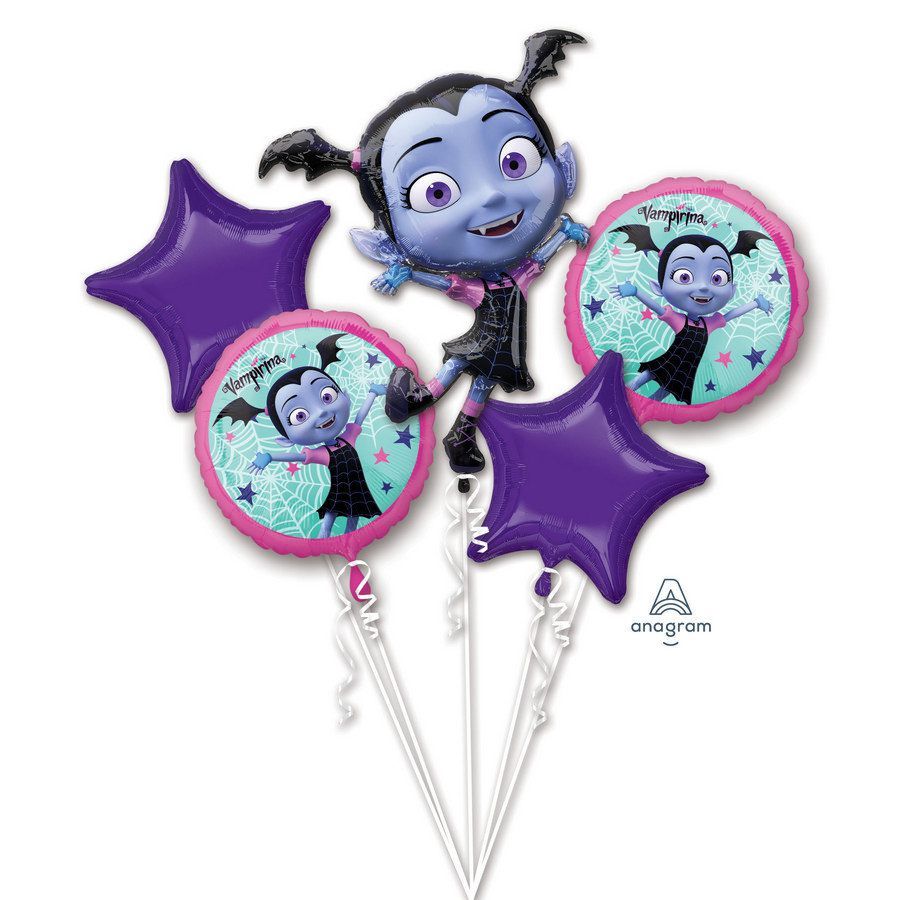 Vampirina Birthday Party balloon bouquet 5 Pieces!