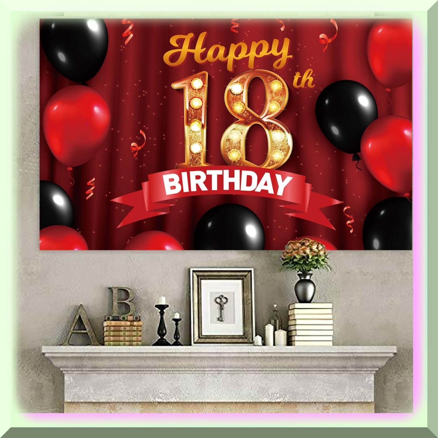 Princess 18th Birthday Celebration Kit with Backdrop