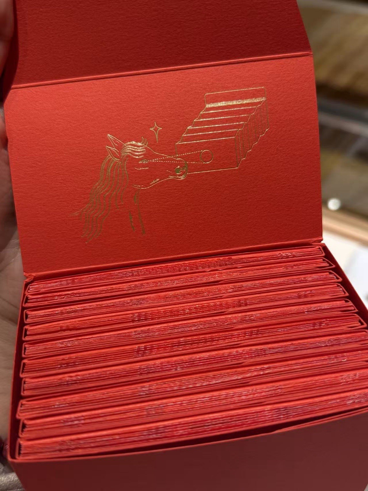 Authentic Hermes Limited Horse Chinese New Year 2026 Red Envelopes Pack of 10