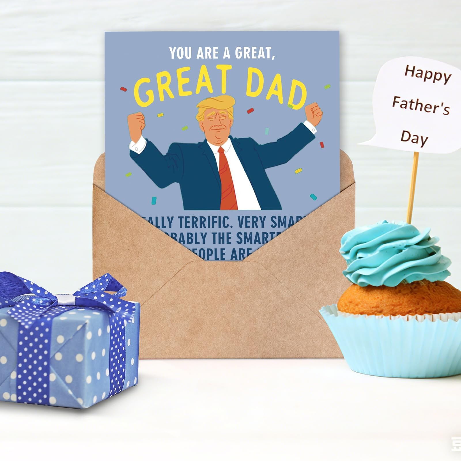 Funny Father’s Day Card Gift for Dad from Daughter Son 7×5 inches, card 543