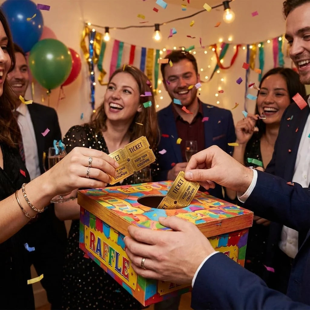 Golden Tickets 1 Roll 1000 Metallic Foil Raffle Tickets for Events, Carnivals, C