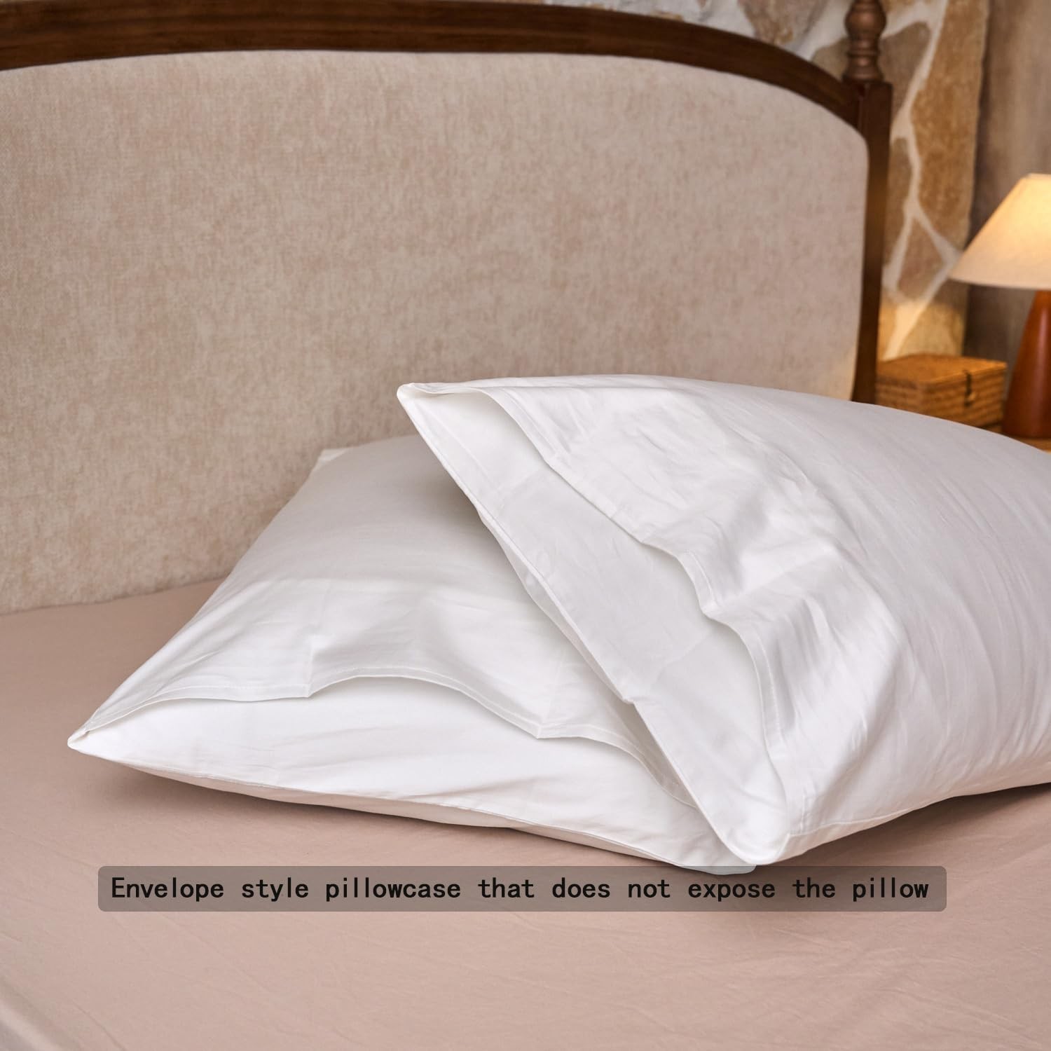 800 Thread Count Pillow Cases 100% Cotton，Standard 20×26 Inch Set of