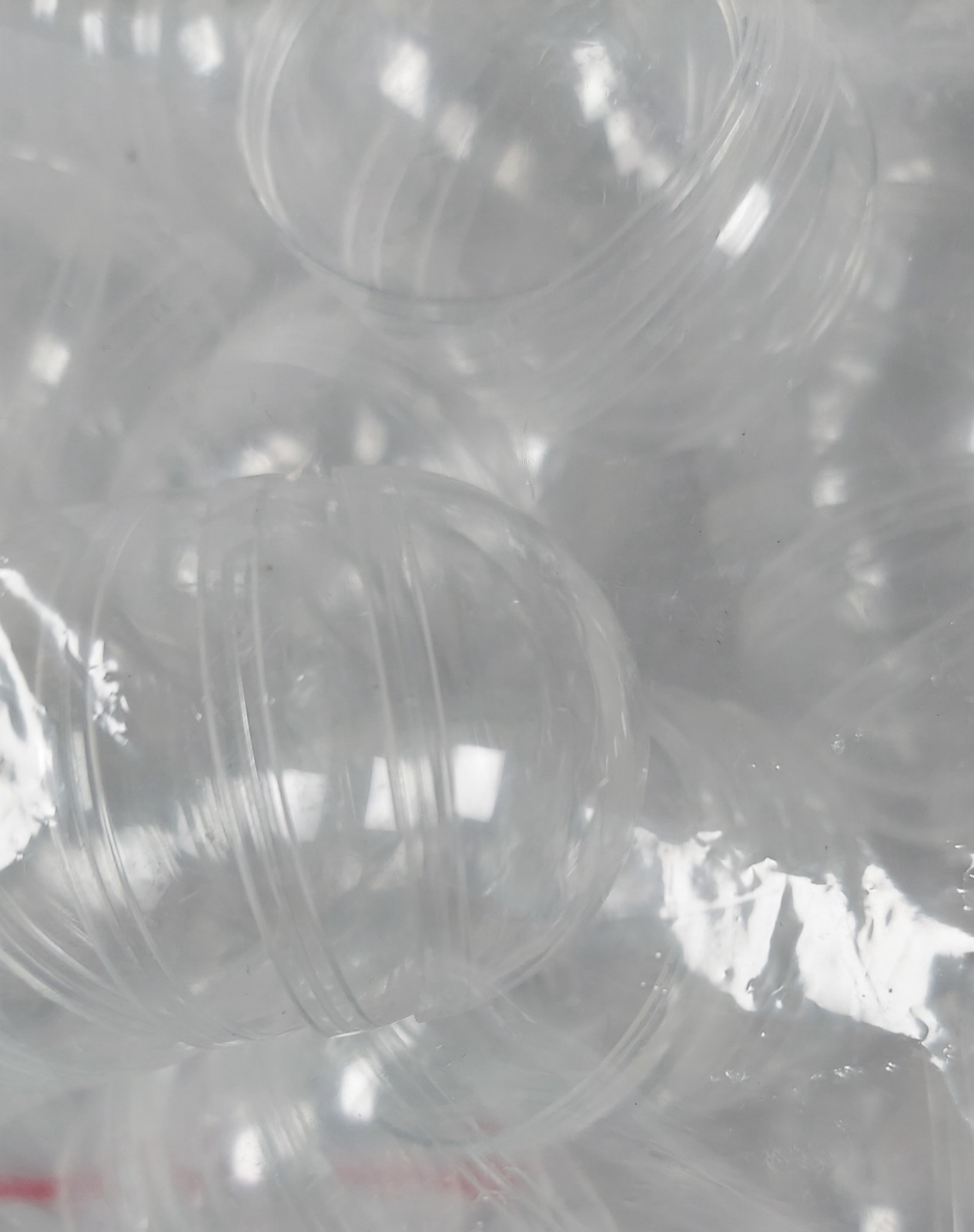 100Pcs Acrylic Candy Packaging Balls DIY Bouquet Accessories, Transparent (D1)