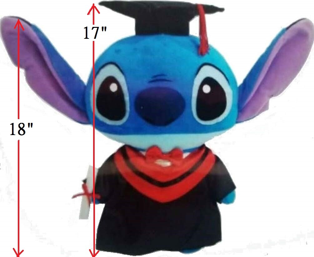 17″ Disney Characters Graduation Plush Figure Grad Gift Stuffed Animal Doll Toy