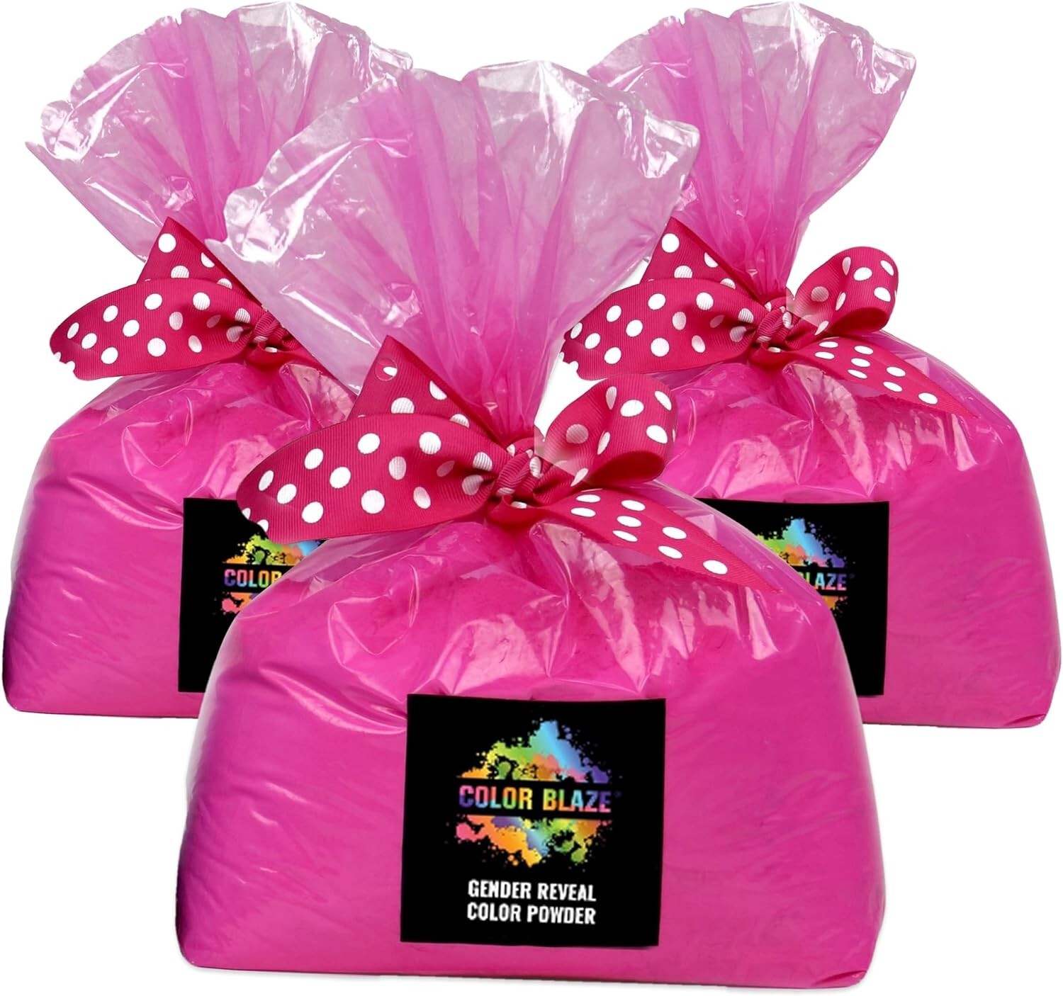 Color Blaze – 15lbs Pink Color Powder – Gender Reveal Baby Girl Color Run Holi