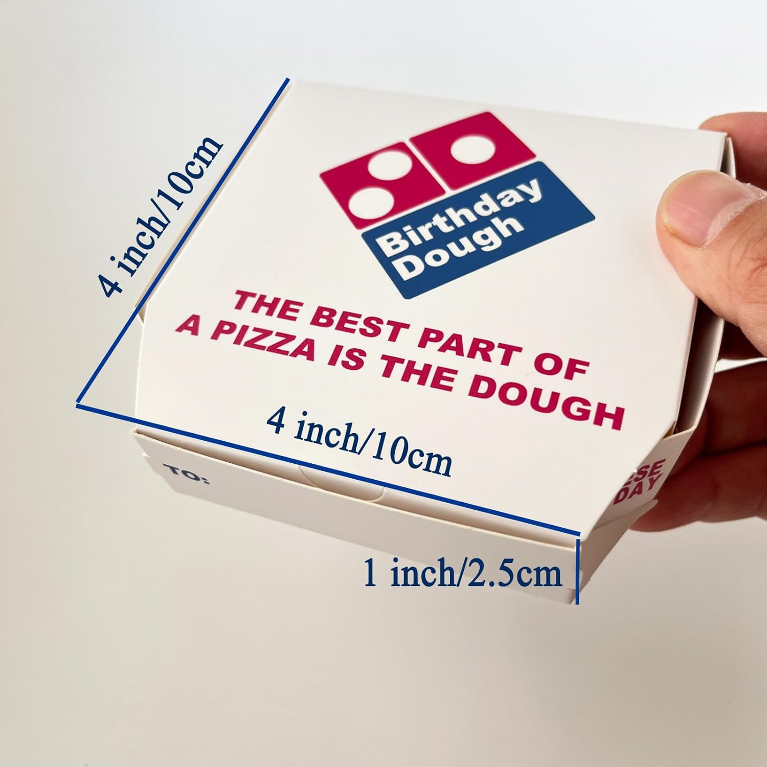 Birthday Dough Money Gift Box – Funny Mini Pizza Box Cash Holder – Unique Birthd