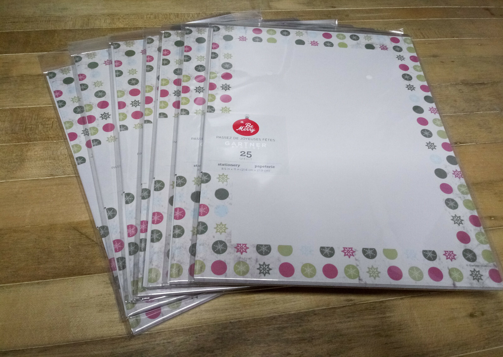 NEW 175 sheets in 7 sealed pkgs Gartner Studios Heavyweight Christmas Stationery