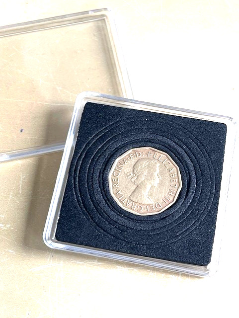 Unusual 65th Birthday Gift-1961 British UK Birth threepence – RETIREMENT GIFT