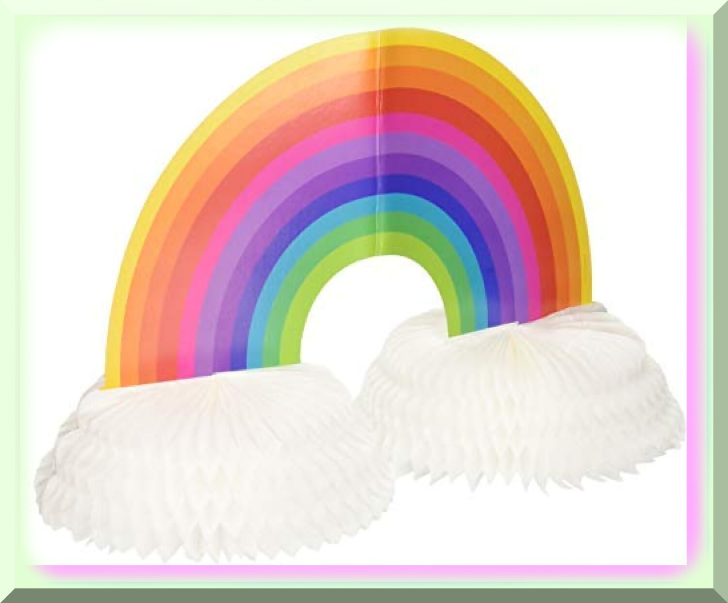 Colorful Rainbow 18-inch Table Centerpiece