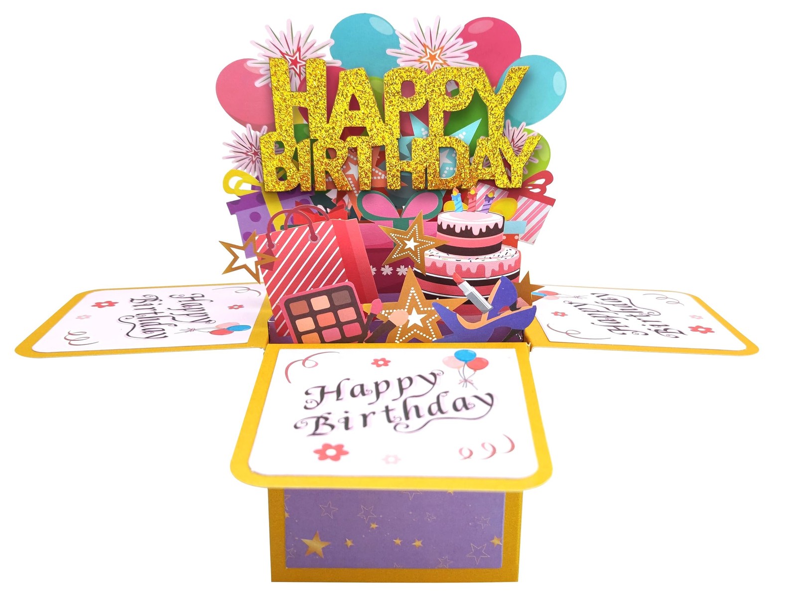 ROBBEAR Funny Happy Birthday Pop Up Card, 210 x 290 mm, Card