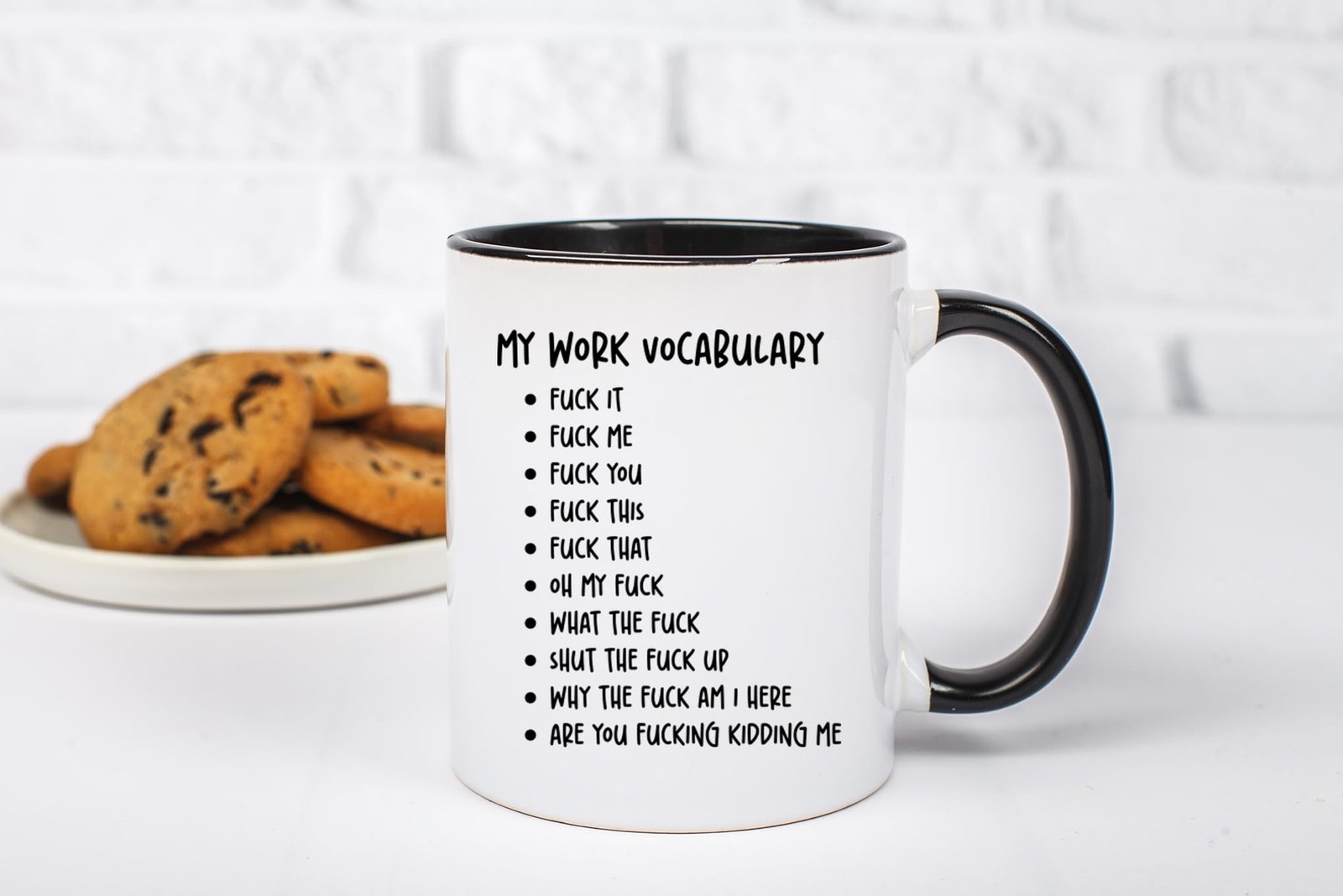My Work Vocabulary Coffee Mug – Funny Coworker Birthday Gift Idea for Him or …