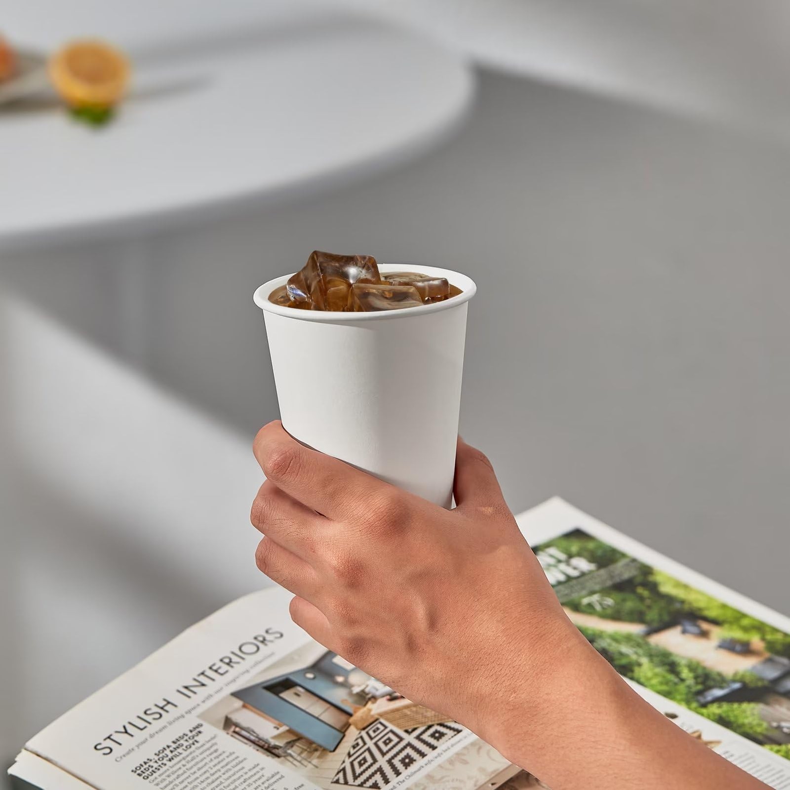 JOLLY PARTY 300 Pack 12 oz Disposable Paper Coffee Cup, 12 Ounces, 12oz