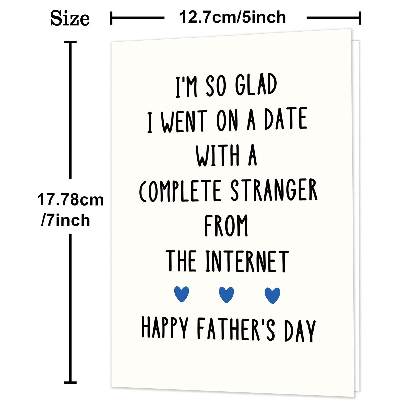 Smithtuy Fathers Day Card Gifts for 7 X 5 Inches / 17.78 X 12.70 Cm, SY-265