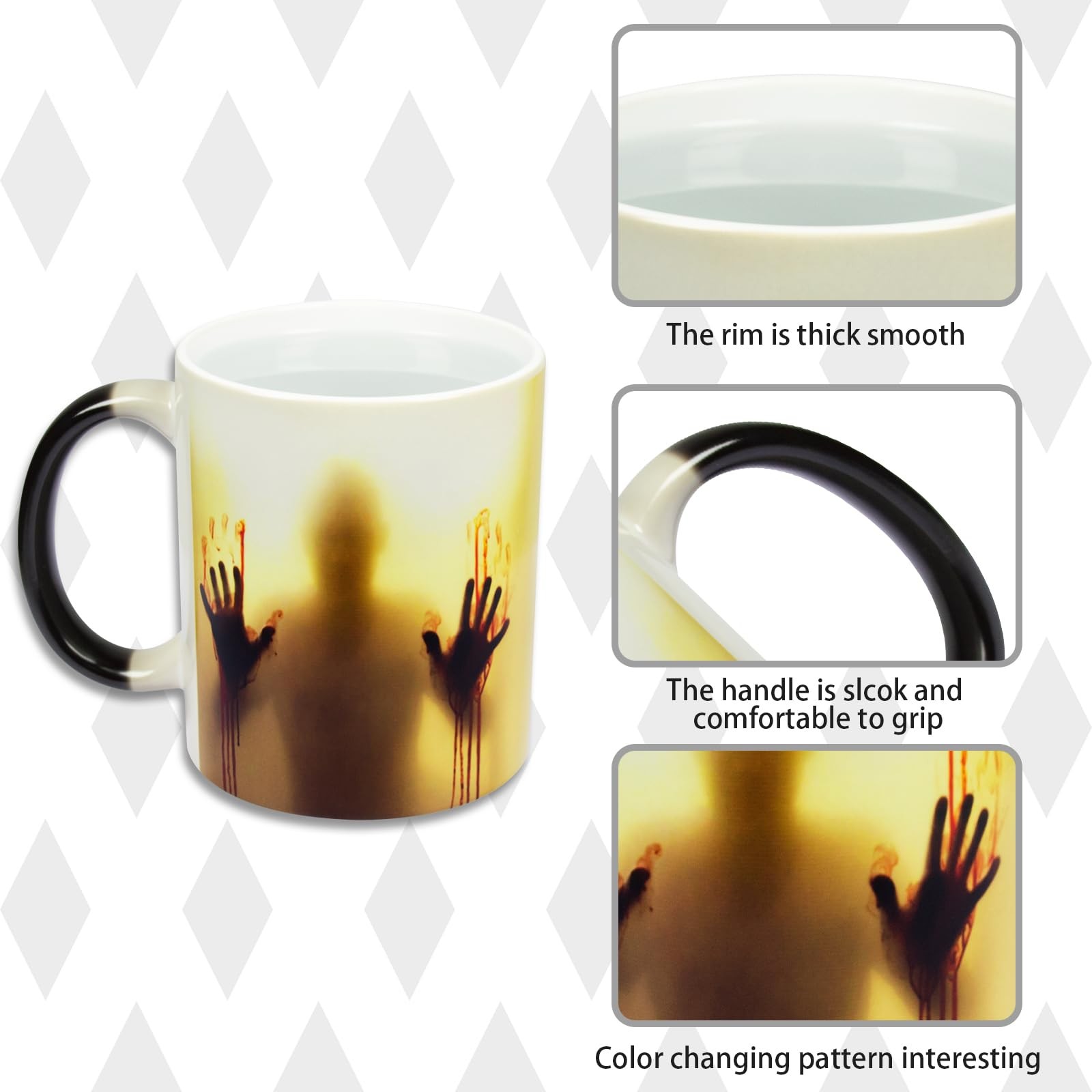 Lihome Halloween Gifts – Coffee Mug, Horror Movie 11 Ounces, Zombie