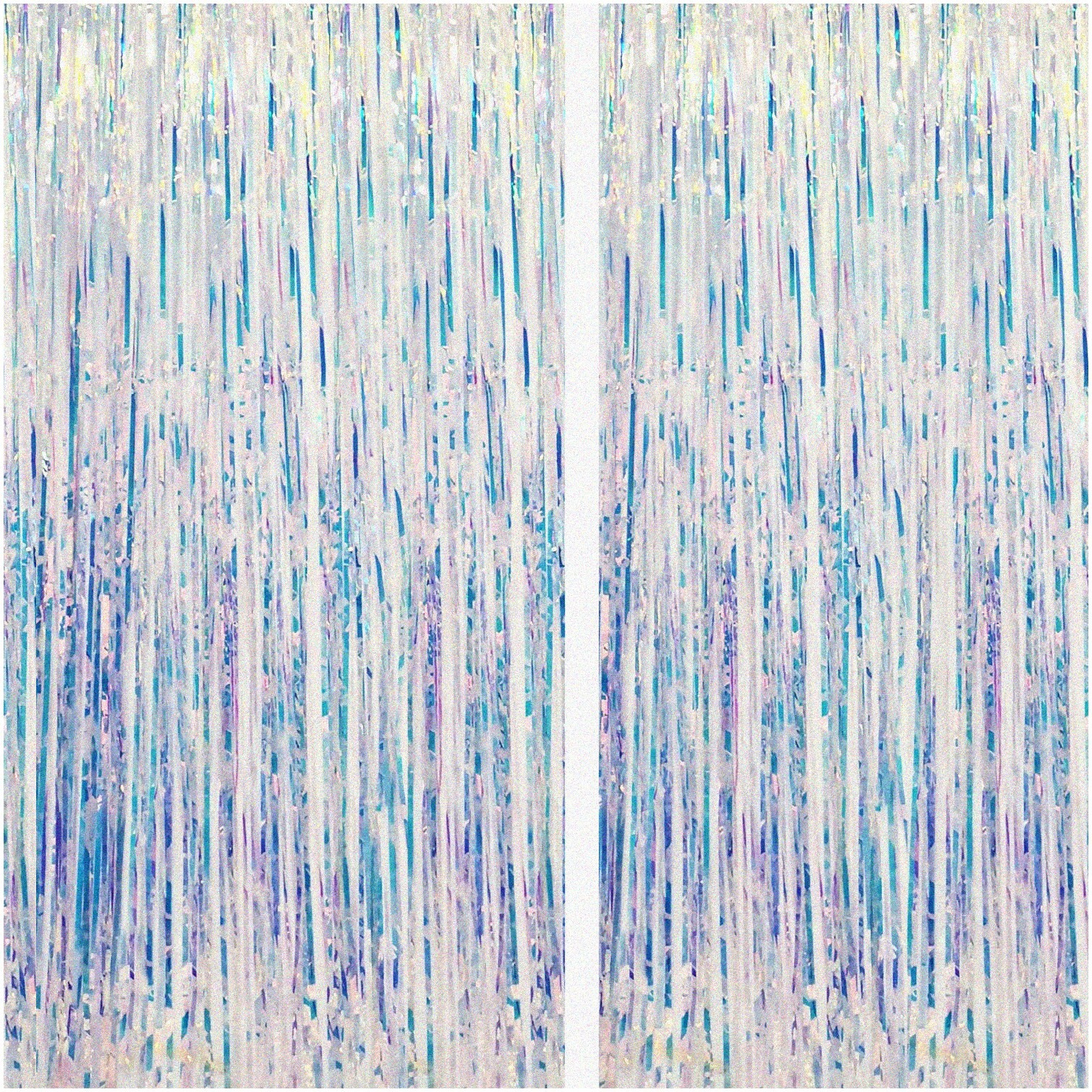 Rainbow Tinsel Fringe Curtain 2 Pieces 1m x 2.5m