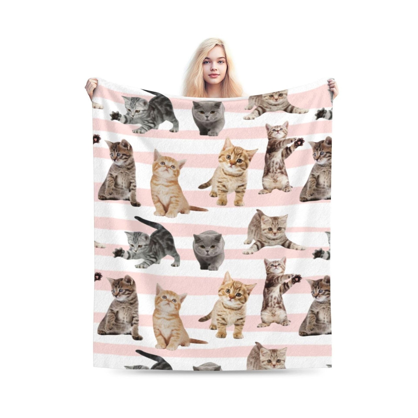 Fuzzy Throw Blanket 350 GSM Fleece Ultra-Soft Microfiber Blanket fo… Fast Ship