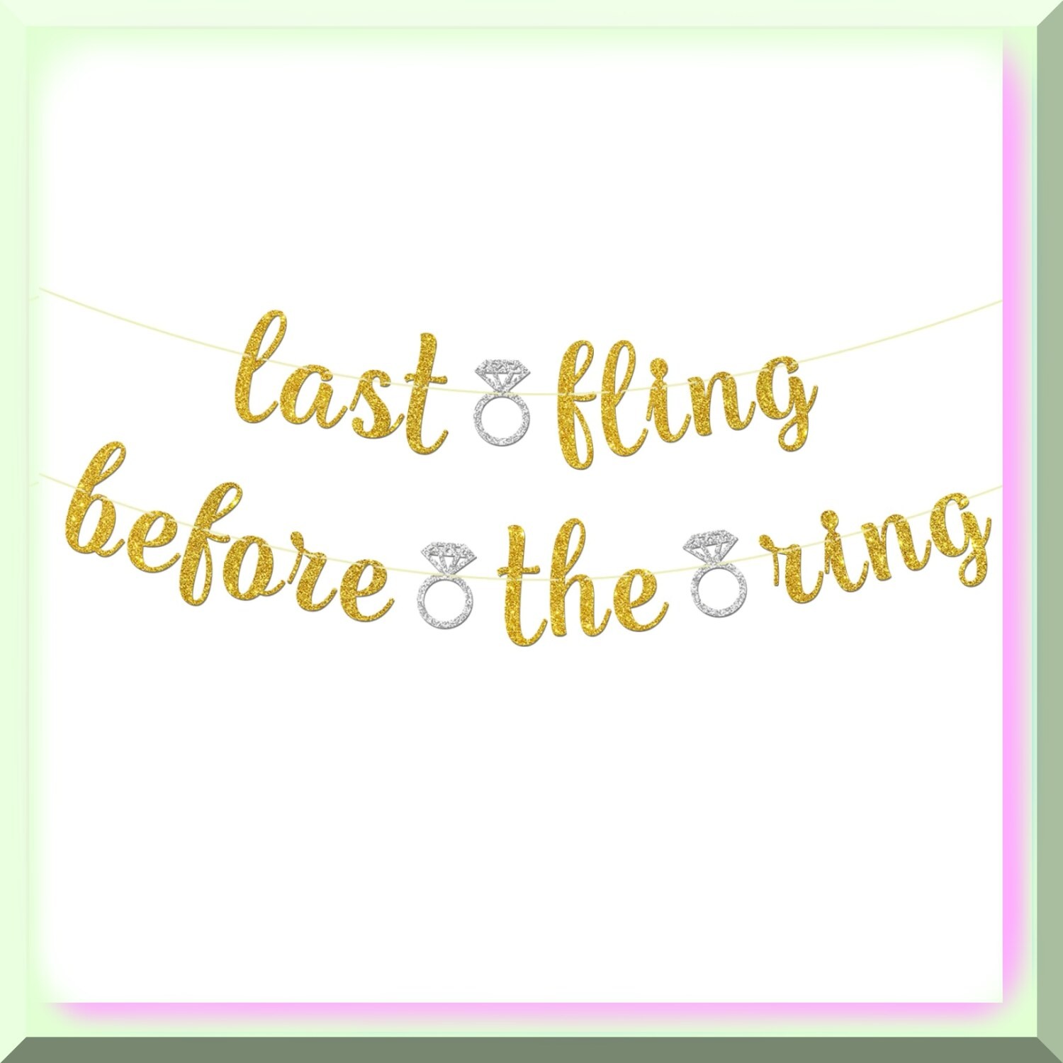 Sparkling Bachelorette Party Kit with Gold Glitter