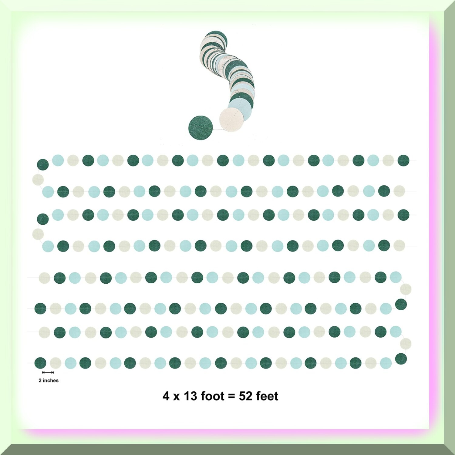 Circle Garland Set 13ft for Weddings Parties
