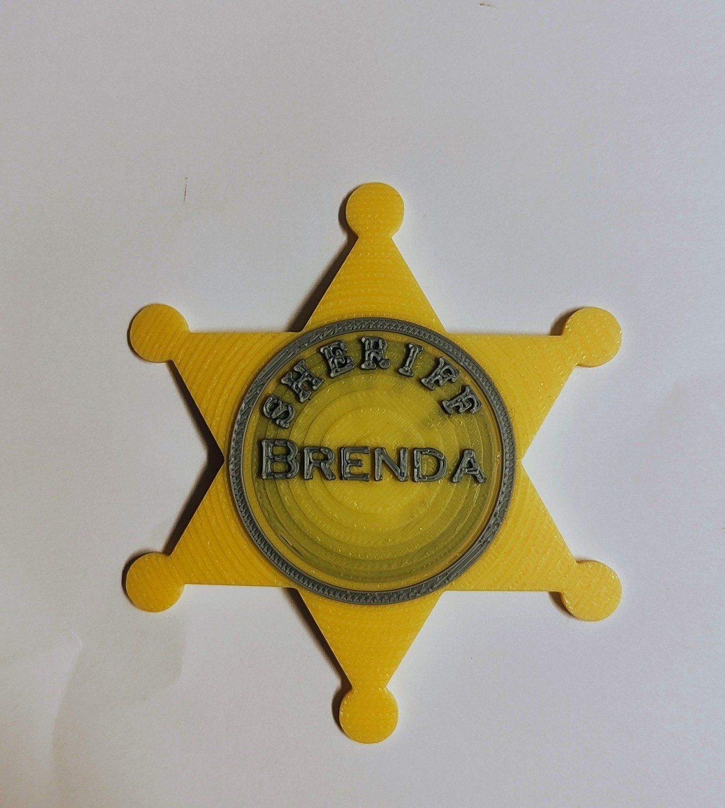 Custom 3d Printed Sheriff Badge Name Tags – Great For Parties!