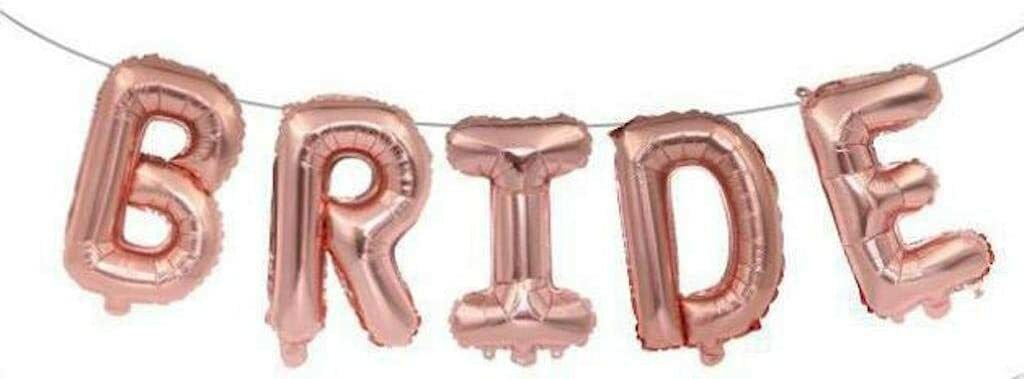 Rose Gold Bachelorette Party Kit Bridal Shower Decorations Sash Veil Balloons