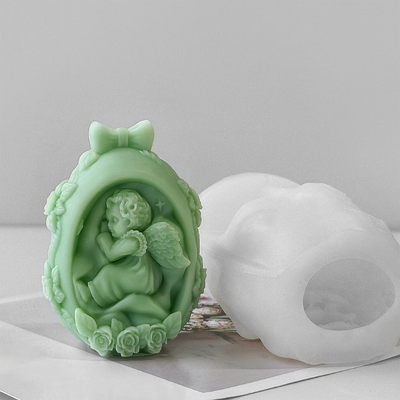 Sturdy Silicone Tabletop Display Mold For DIY Baby Angel Eggs Easter Ornaments