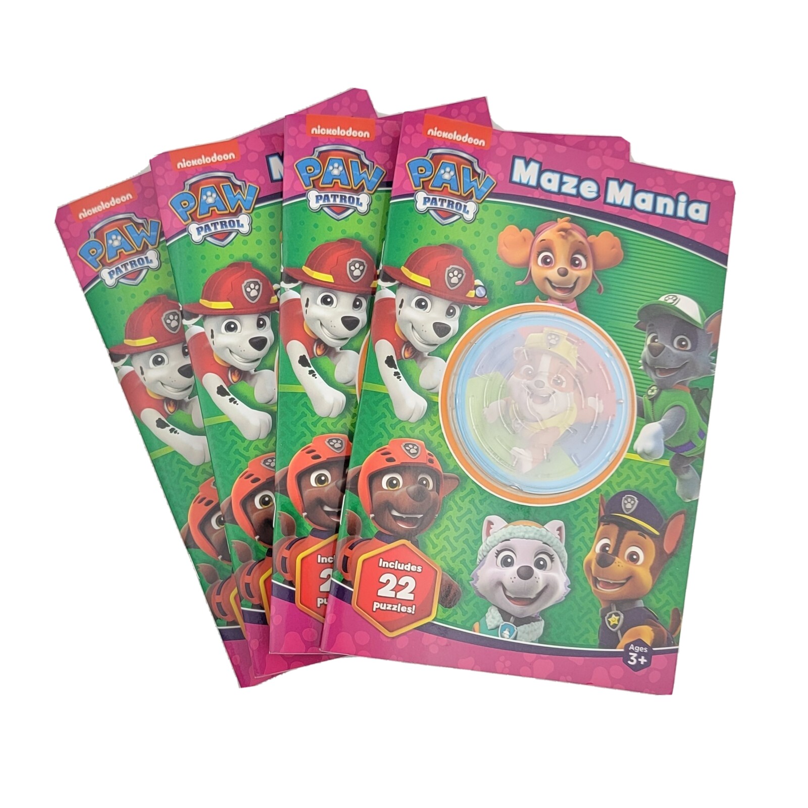 4 Nickelodeon PAW PATROL Maze Mania Activity Book Birthday Party Gift Basket 3+