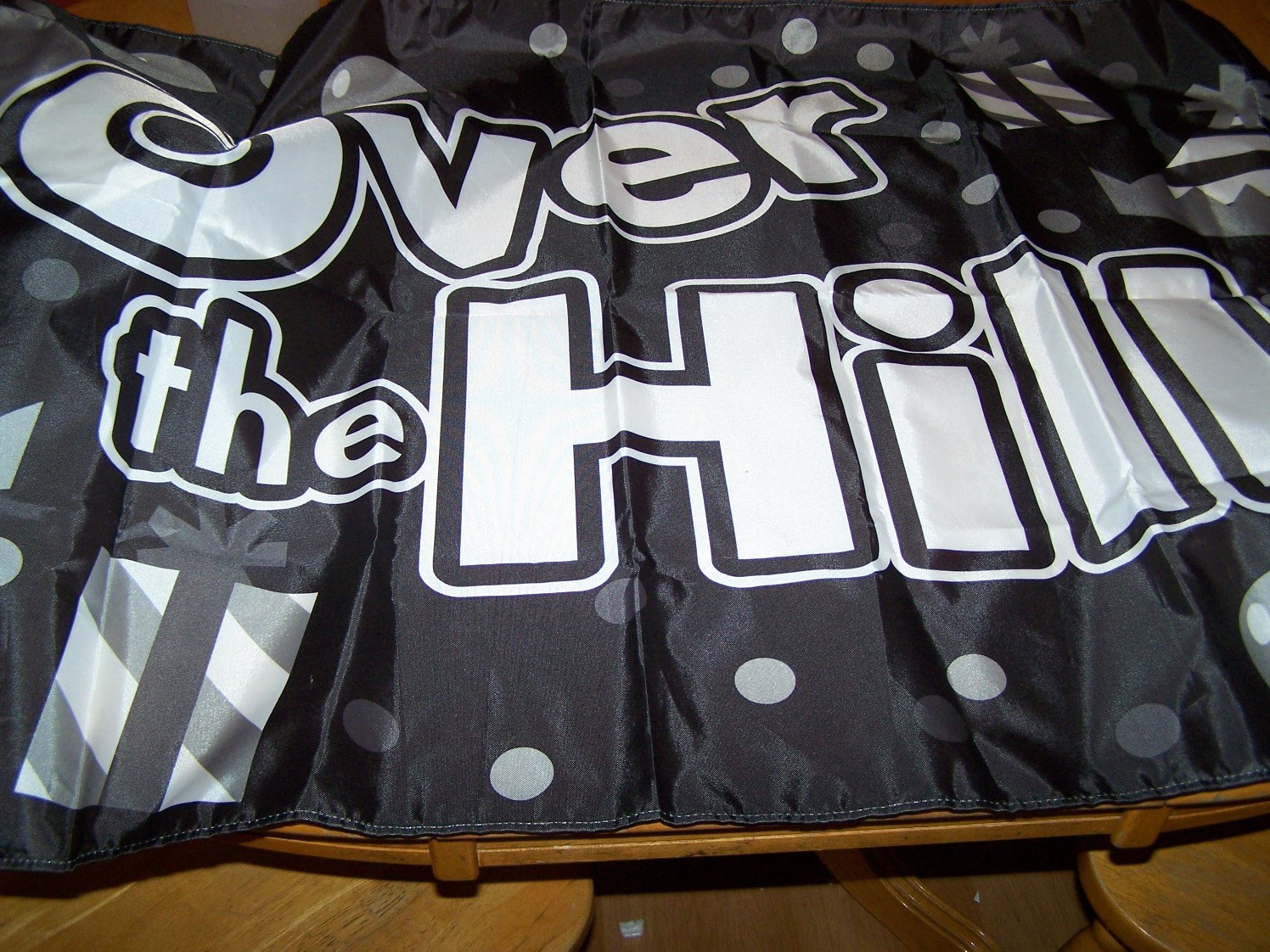 Over the Hill Party Banner 4 Ft Huge Big Sign Indoor Outdoor Hung Staked Ground