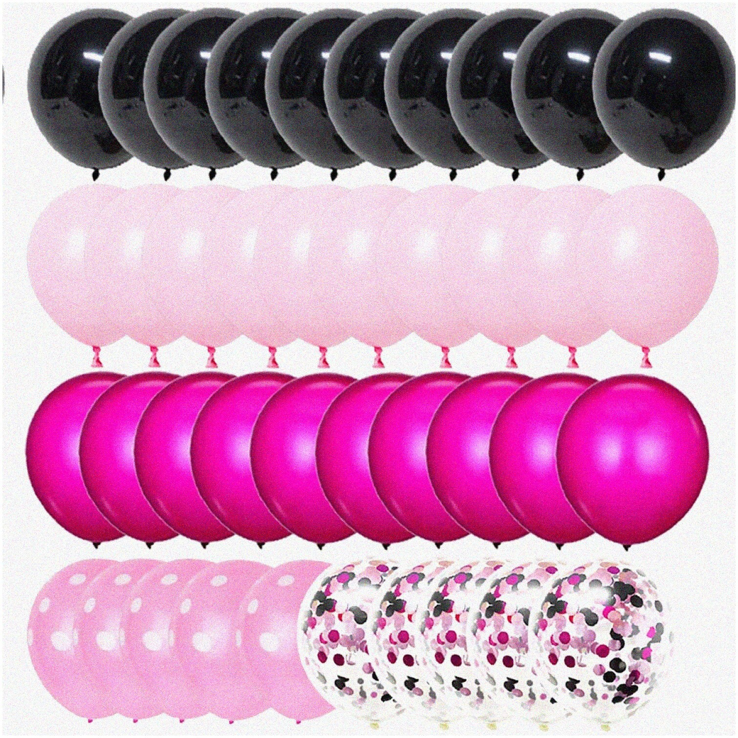 Hot Pink Princess Party Decorations 50 Balloons