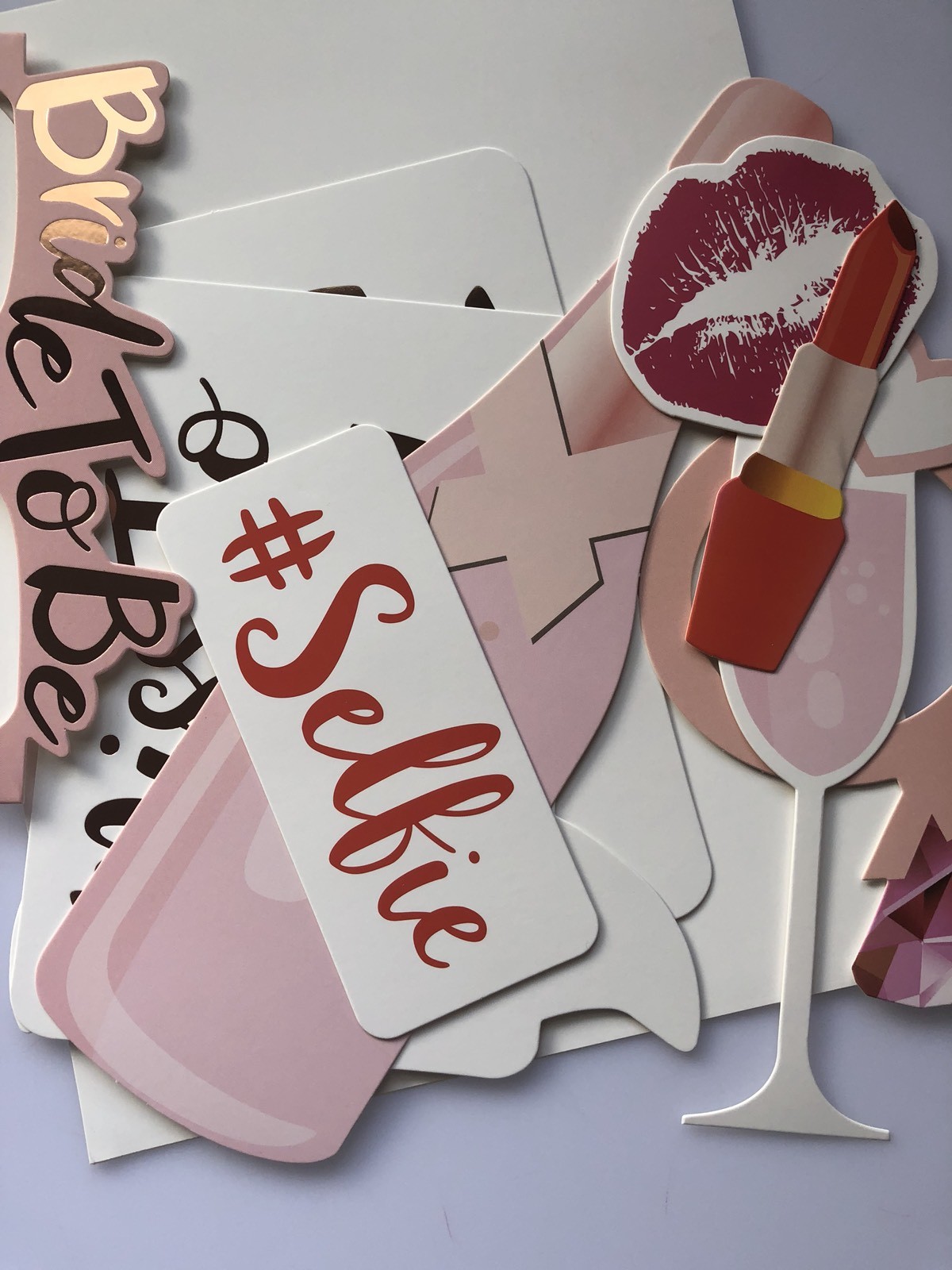 Bride to be Hens Night Party Bachelorette Selfie Photo Booth Prop Game Pink Sign